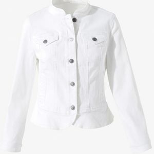 Super Cute White Denim Jacket
